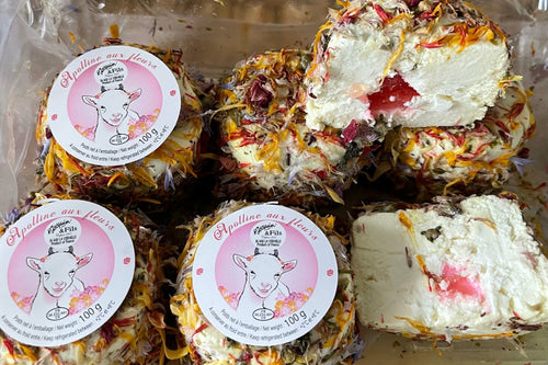 Appoline aux fleurs, fromage de chèvre